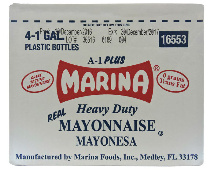 Mayonesa Heavy Duty Marina - Salsas y Aderezos Colombia - Globalim Mayonesa Heavy Duty Marina - Salsas y Aderezos Colombia - Globalim